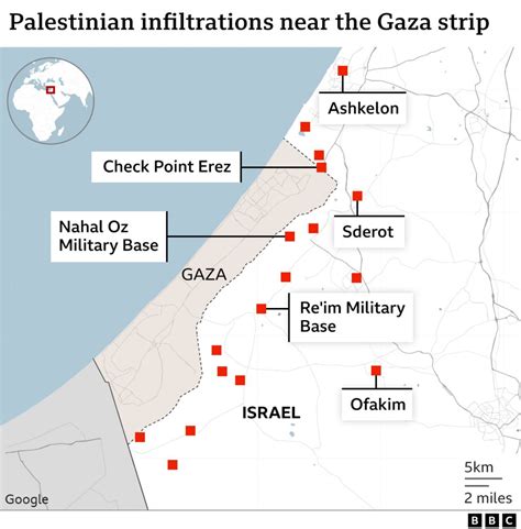 hamas attack israel map